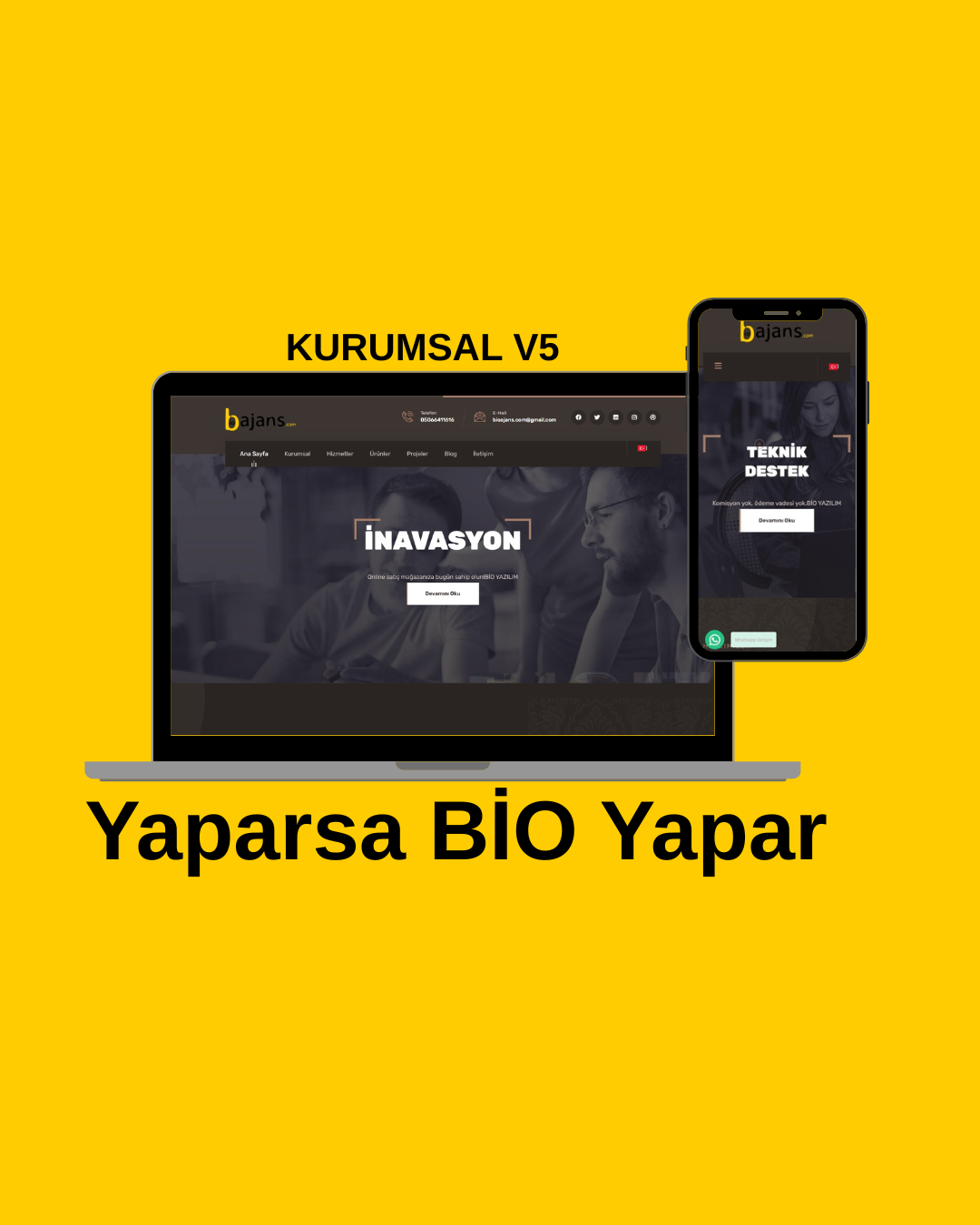 Her Sektöre Uyumlu Kurumsal v5 Yazılımı