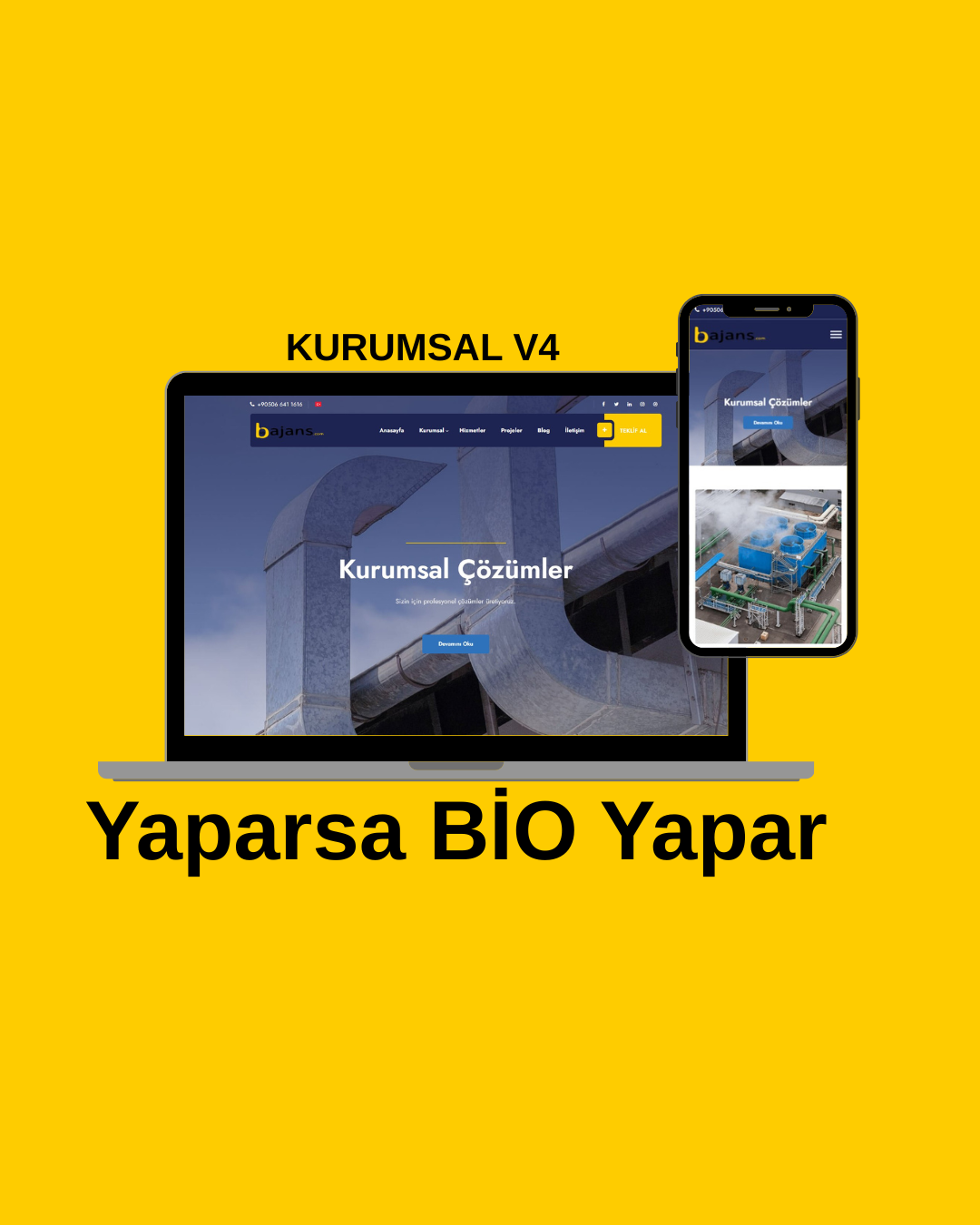 Her Sektöre Uyumlu Kurumsal v4 Yazılımı